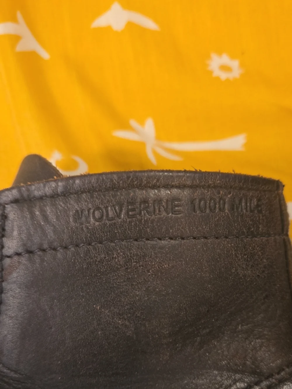 Wolverine Black Leather 1000 Mile Boots